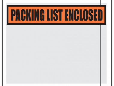 Packing List Envelopes
